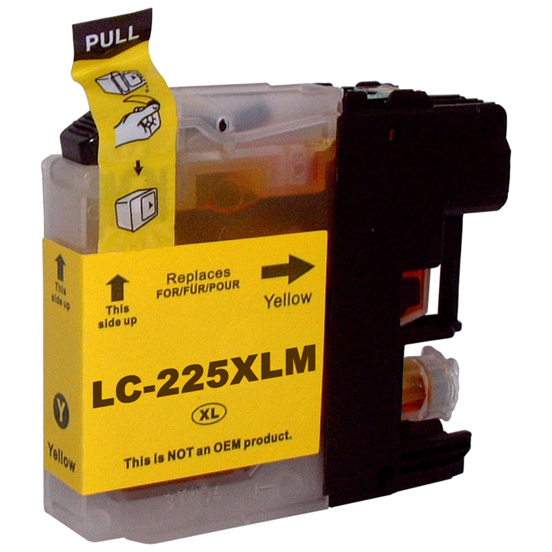 Brother LC225XLY Cartouche Jaune compatible · Premier Prix