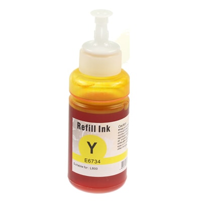 Epson T6734 Bouteille encre Jaune compatible équivalent à C13T67344A · Premier Prix