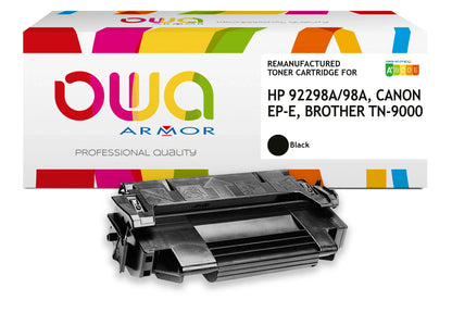 CANON EP-E, HP 92298A, BROTHER TN-9000 - toner remanufacturé OWA pour CANON et HP - Noir - Cartouchify