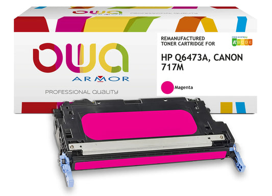 HP Q6473A, CANON 717M - Cartouche laser compatible - Magenta - Cartouchify