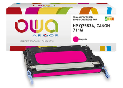HP Q7583A, CANON 711M - Cartouche laser compatible - Magenta - Cartouchify