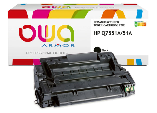 HP Q7551A - Cartouche laser compatible - Noir - Cartouchify