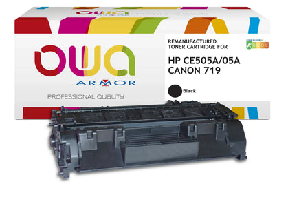 HP CE505A, CANON 719 - Cartouche laser compatible - Noir - Cartouchify