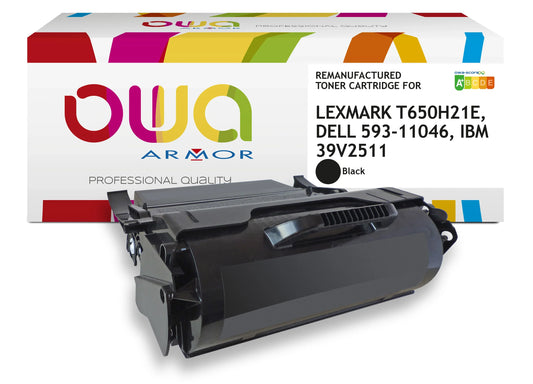 LEXMARK T650H21E, DELL 593-11046, IBM 39V2511, TOSHIBA 6B000000475 - Cartouche laser compatible - haute capacité - Noir - Cartouchify
