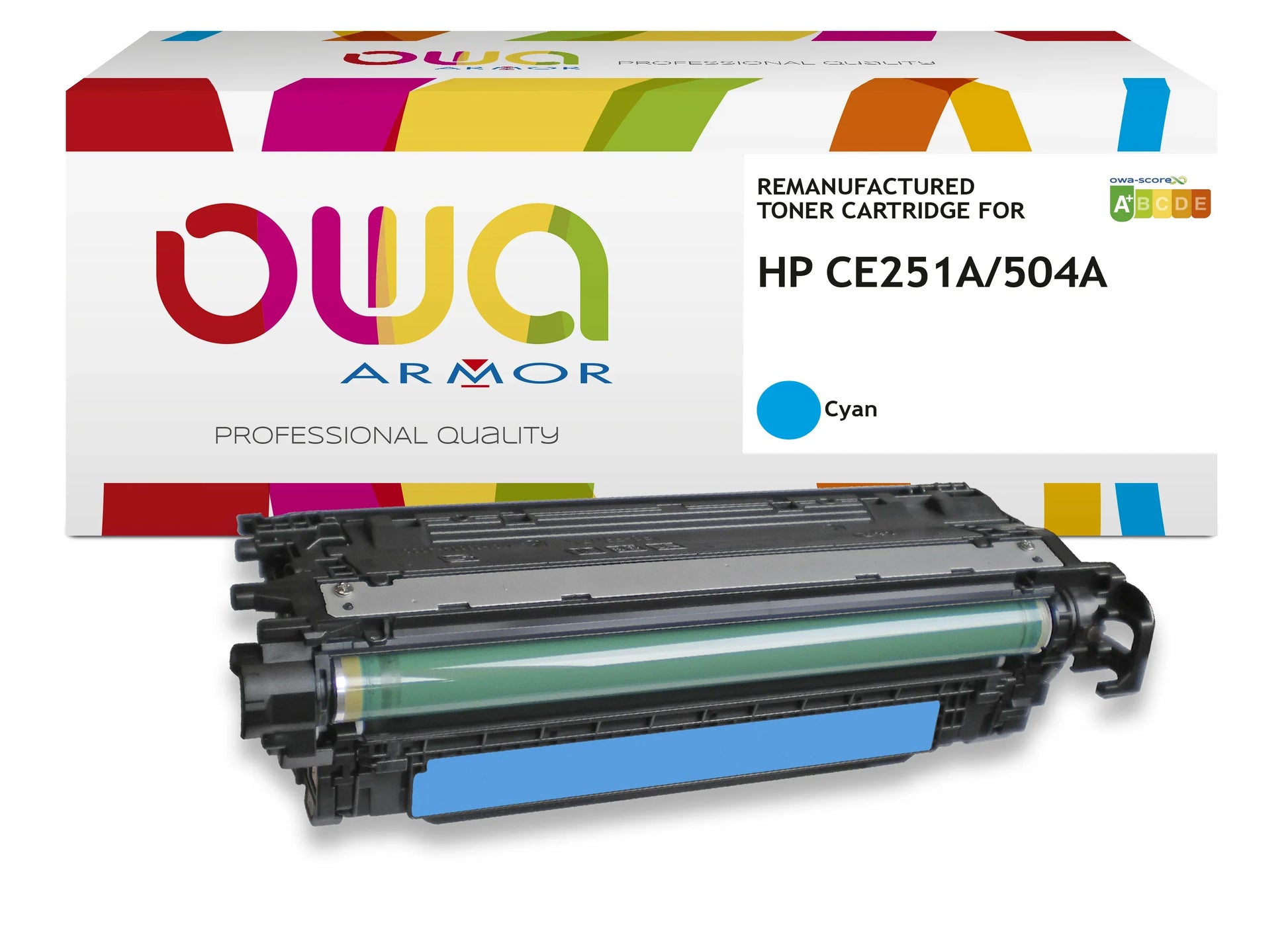 HP CE251A, CANON 723C - toner remanufacturé OWA pour HP - Cyan - Cartouchify