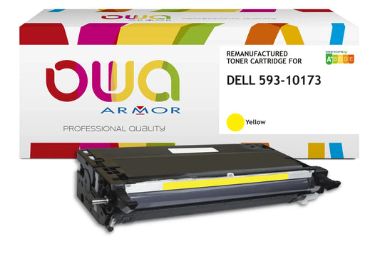 Image du dell 593-10173 - toner remanufacturé owa pour dell - haute capacité - jaune