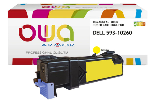 Image du dell 593-10260 - toner remanufacturé owa pour dell - haute capacité - jaune