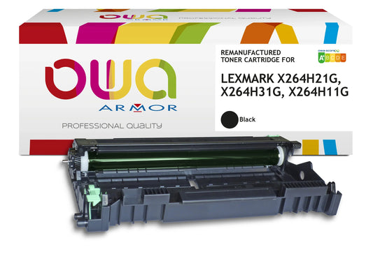 LEXMARK X264H21G, X264H31G, X264H11G - Cartouche laser compatible - haute capacité - Noir - Cartouchify