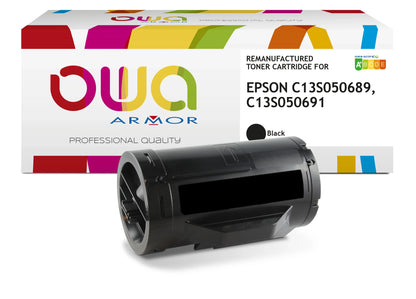 EPSON C13S050689, C13S050691 - toner remanufacturé OWA pour EPSON - haute capacité - Noir - Cartouchify