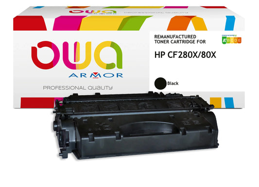 HP CF280X Jumbo - toner remanufacturé OWA pour HP - extra haute capacité - Noir - Cartouchify