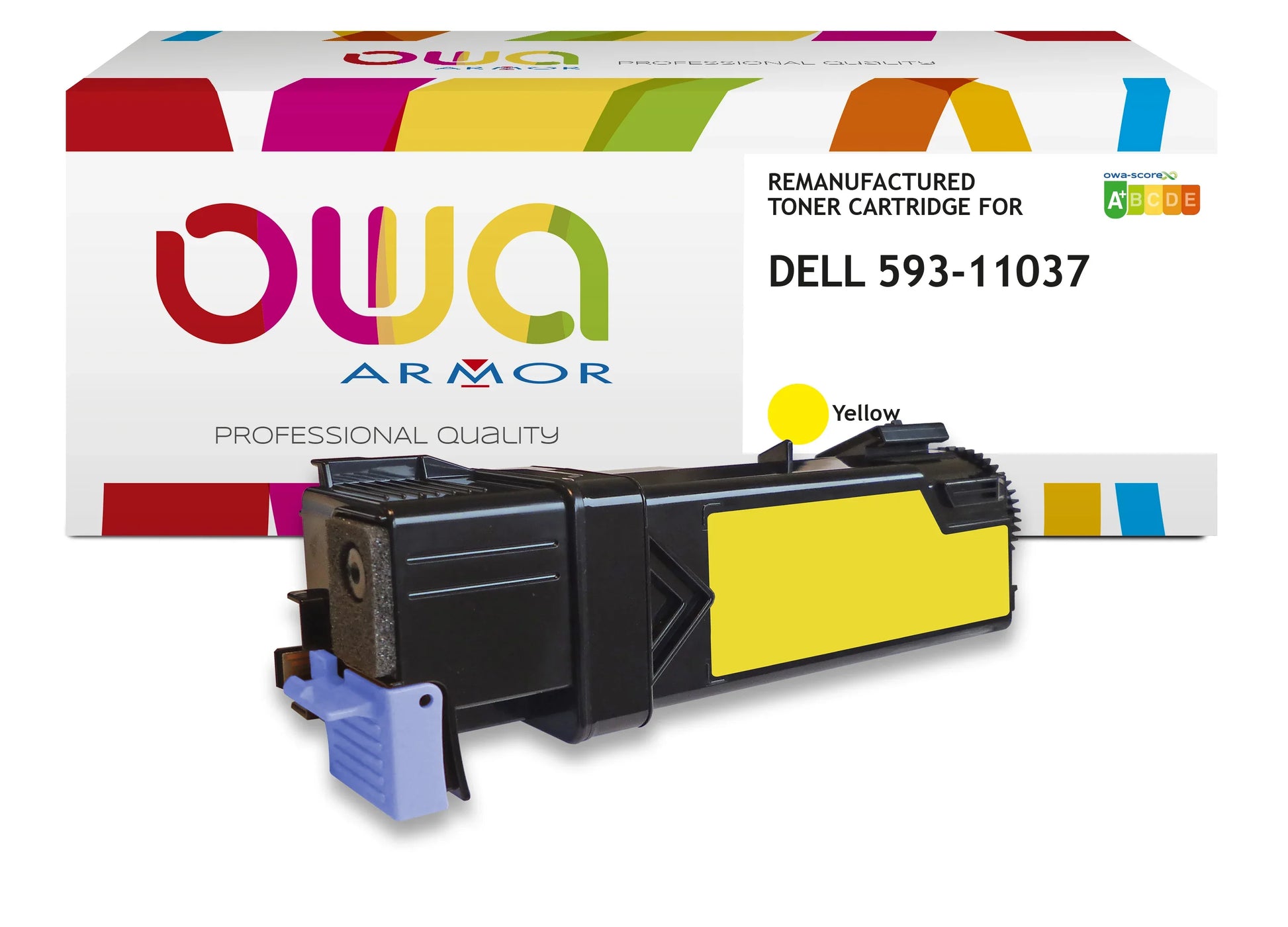 Image du dell 593-11037 - toner remanufacturé owa pour dell - haute capacité - jaune