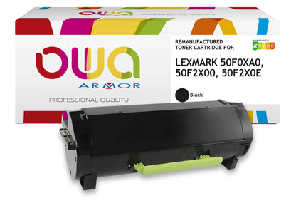 LEXMARK 50F0XA0, 50F2X00, 50F2X0E - Cartouche laser compatible - haute capacité - Noir - Cartouchify