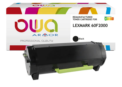 LEXMARK 60F2000 - Cartouche laser compatible - Noir - Cartouchify