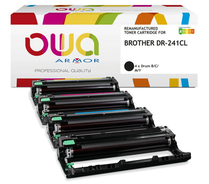 BROTHER DR-241CL - tambour remanufacturé OWA pour BROTHER - Tambour B/C/M/Y - Cartouchify