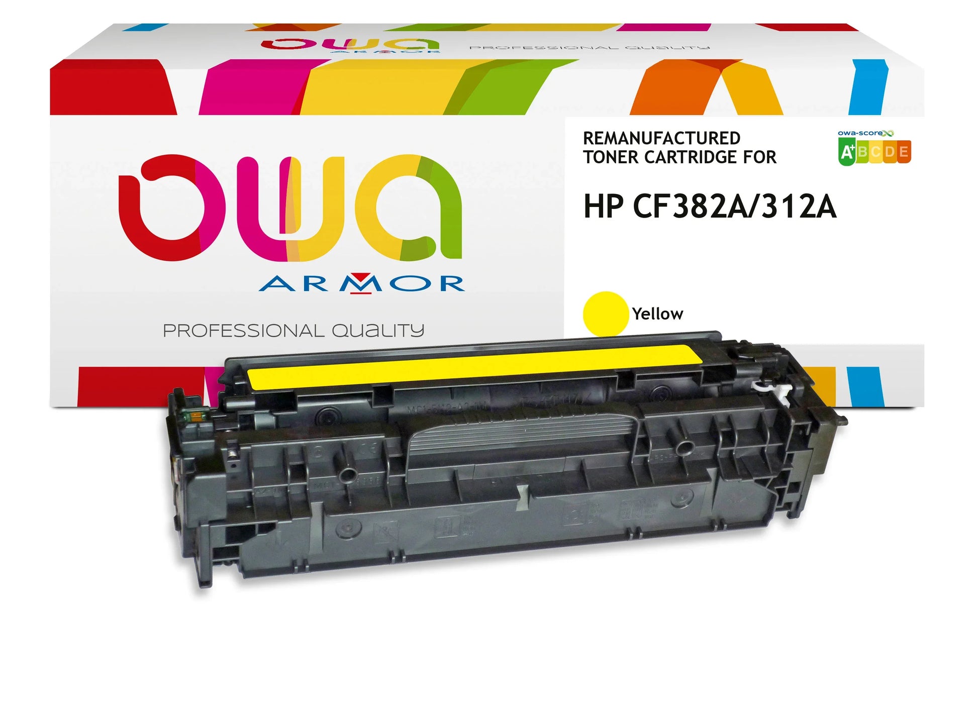 HP CF382A - Cartouche laser compatible - Jaune - Cartouchify