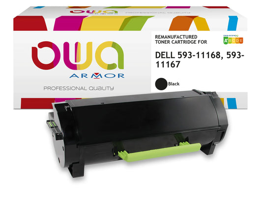Image du dell 593-11168, 593-11167 - toner remanufacturé owa pour dell - haute capacité - noir