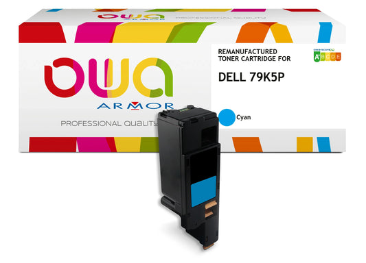 Image du dell 593-11021, dell 593-11141 - toner remanufacturé owa pour dell - haute capacité - cyan