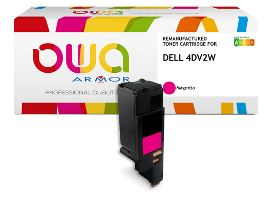 Image du dell 593-11142, dell 593-11018 - toner remanufacturé owa pour dell - haute capacité - magenta
