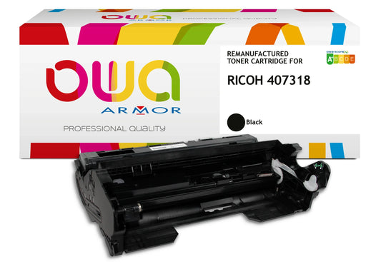 RICOH 407324 - tambour remanufacturé OWA pour RICOH - Noir - Cartouchify
