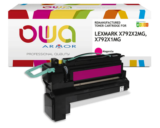 LEXMARK X792X1MG, LEXMARK X792X2MG - Cartouche laser compatible - haute capacité - Magenta - Cartouchify