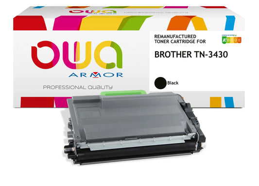 BROTHER TN-3430 - toner remanufacturé OWA pour BROTHER - Noir - Cartouchify