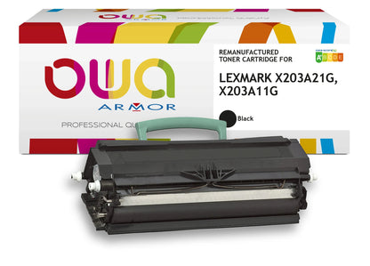 LEXMARK X203A21G, X203A11G - Cartouche laser compatible - extra haute capacité - Noir - Cartouchify