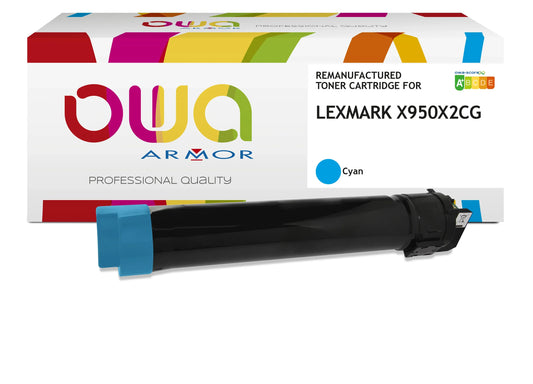 LEXMARK X950X2CG - Cartouche laser compatible - Cyan - Cartouchify