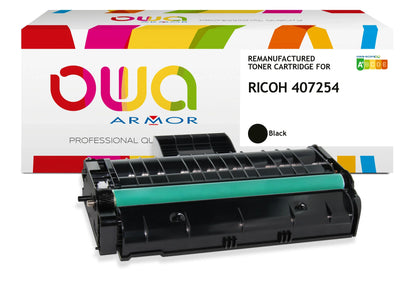 RICOH 407254 - toner remanufacturé OWA pour RICOH - haute capacité - Noir - Cartouchify