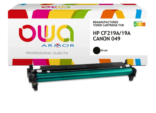 HP CF 219 A, CANON 049 - tambour remanufacturé OWA pour HP et CANON - Noir - Cartouchify