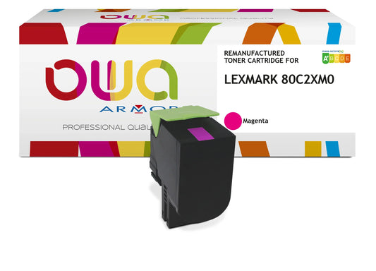 LEXMARK 80C2XM0 - Cartouche laser compatible - haute capacité - Magenta - Cartouchify