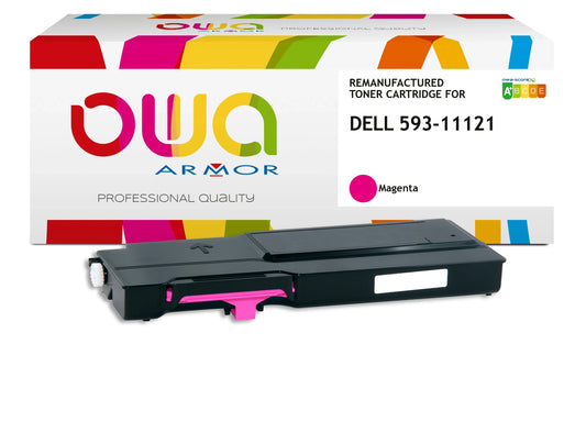 Image du dell 593-11121 - toner remanufacturé owa pour dell - magenta
