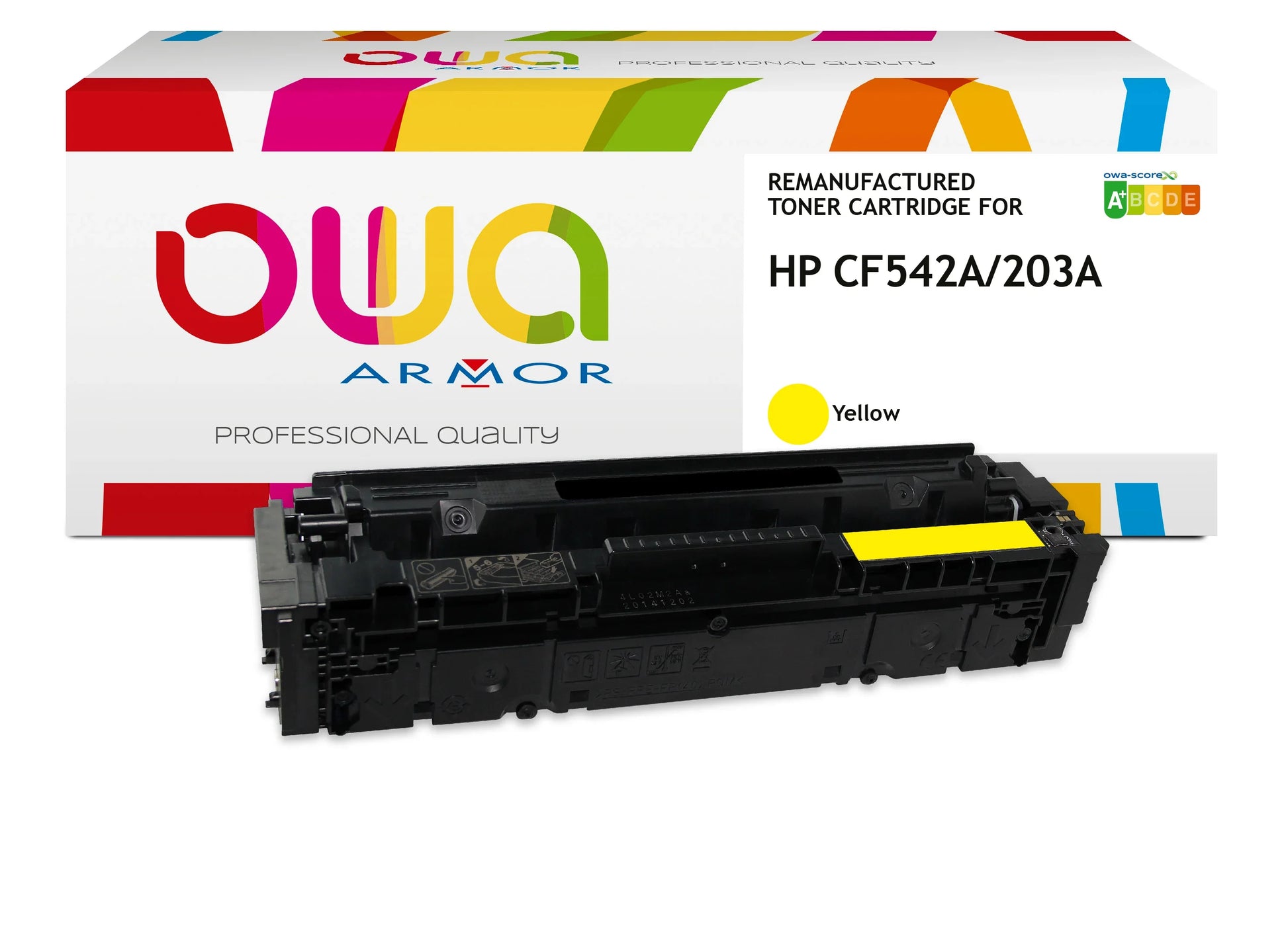 HP CF542A - Cartouche laser compatible - Jaune - Cartouchify