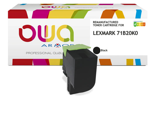 LEXMARK 71B20K0 - Cartouche laser compatible - Noir - Cartouchify