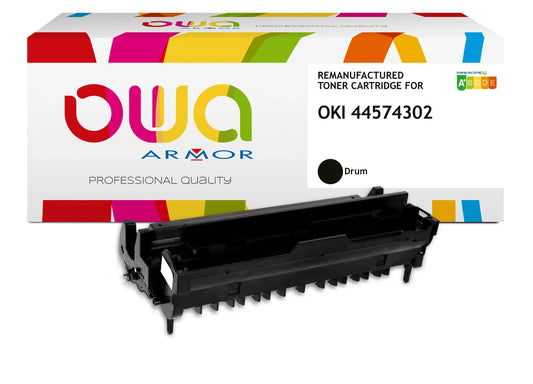 Image du oki 01283601, 44574302 - tambour remanufacturé owa - noir