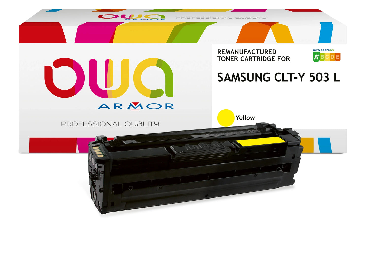 SAMSUNG CLT-Y 503 L/ELS - toner remanufacturé OWA pour SAMSUNG - haute capacité - Jaune - Cartouchify