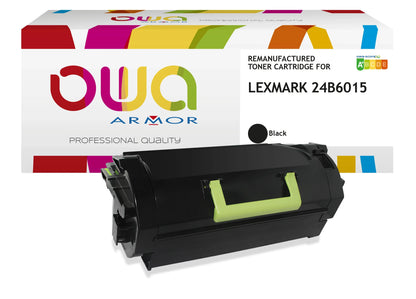 LEXMARK 24B6015 - Cartouche laser compatible - Noir - Cartouchify