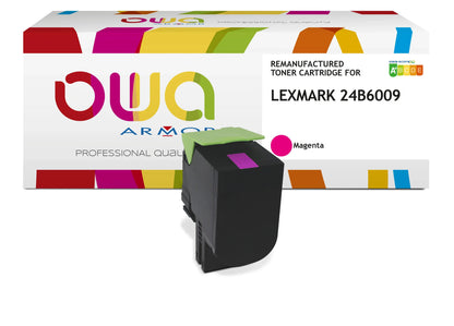 LEXMARK 24B6009 - Cartouche laser compatible - haute capacité - Magenta - Cartouchify