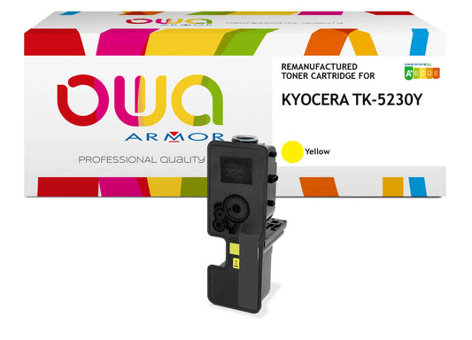 KYOCERA TK-5230 Y - toner remanufacturé OWA pour KYOCERA - Jaune - Cartouchify