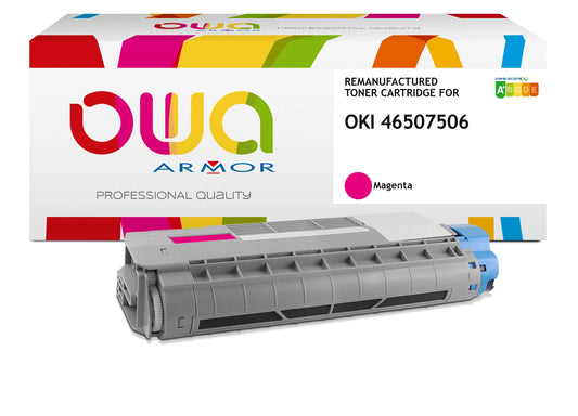 Image du oki 46507506 - toner remanufacturé owa pour oki - magenta