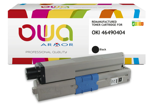 Image du oki 46490404 - toner remanufacturé owa pour oki - noir