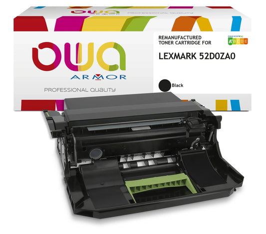 LEXMARK 52D0ZA0 - tambour remanufacturé OWA pour LEXMARK - Noir - Cartouchify