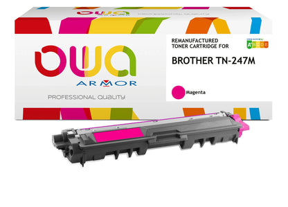 BROTHER TN-247M - toner remanufacturé OWA pour BROTHER - haute capacité - Magenta - Cartouchify