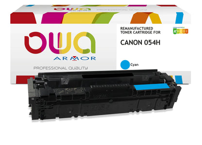 CANON 054H - toner remanufacturé OWA pour CANON - haute capacité - Cyan - Cartouchify