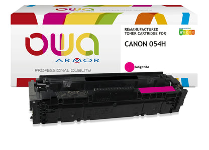 CANON 054H - toner remanufacturé OWA pour CANON - haute capacité - Magenta - Cartouchify