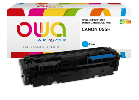 CANON 055H / T09C   - Cartouche laser compatible - haute capacité - Cyan