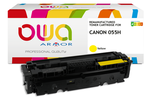 CANON 055H / T09Y   - Cartouche laser compatible - haute capacité - Jaune