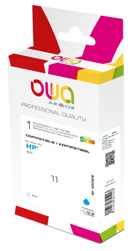 HP 11 C - cartouche d'encre remanufacturée OWA pour HP - Cyan - Cartouchify