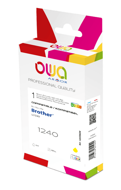 BROTHER LC1240 - cartouche d'encre remanufacturée OWA pour BROTHER - Jaune - Cartouchify