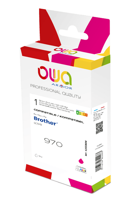 BROTHER LC970 - cartouche d'encre remanufacturée OWA pour BROTHER - Magenta - Cartouchify