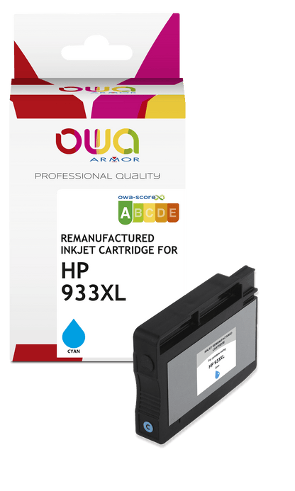 HP 933XL - cartouche d'encre remanufacturée OWA pour HP - haute capacité - Cyan - Cartouchify